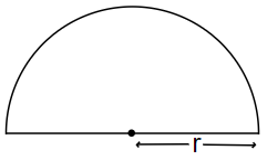 perimeter of semi circle