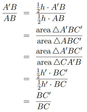 triangle geometry proof 1.1