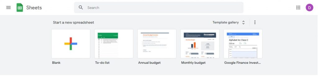 google sheets pie chart